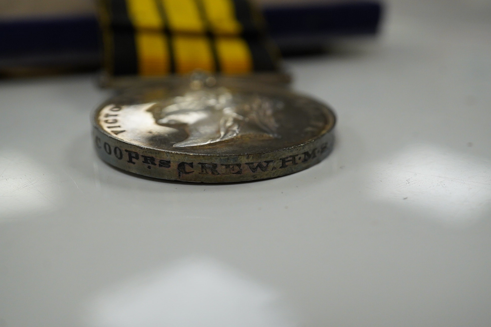 A Victorian Ashantee/South Africa Medal group to J.E.Symonds Cooprs Crew. HMS Amethyst